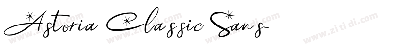 Astoria Classic Sans字体转换